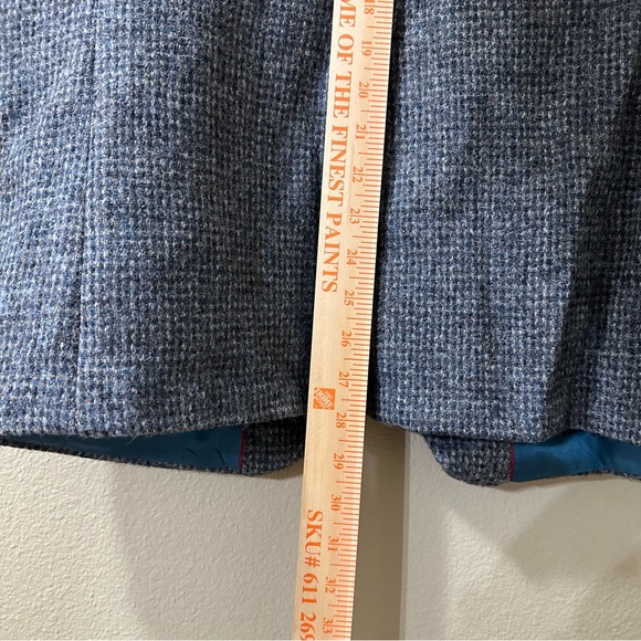 Botany 500 Sport Coat mens 40S Vintage Blazer Harris Tweed Wool Gray Single Vent - Picture 8 of 15